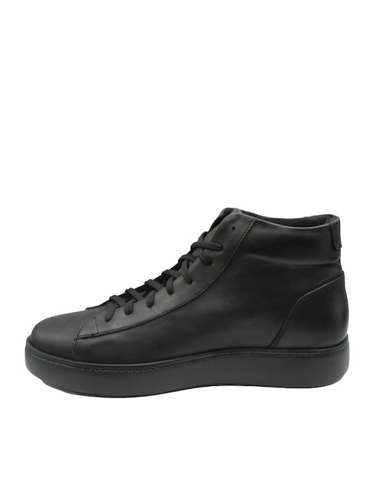 Leather Black Men's Boots
