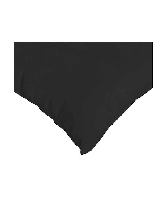 vidaXL Sofa Cushion Black Velvet-Black Metal 2pcs 30x50cm.