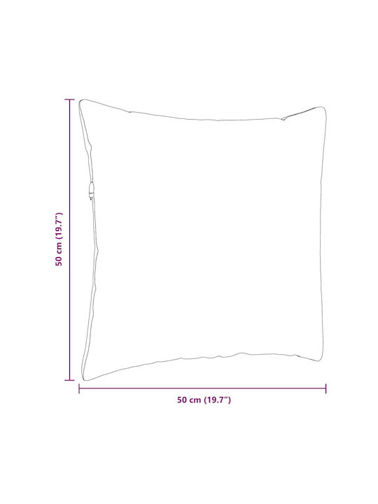 vidaXL vidaXL Sofa Cushion White 50x50cm