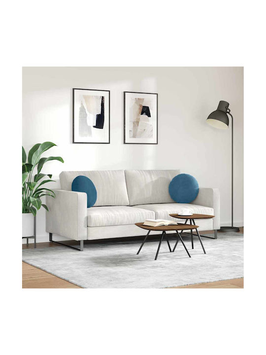 vidaXL Възглавница За Диван От Кадифе Син 40x40см