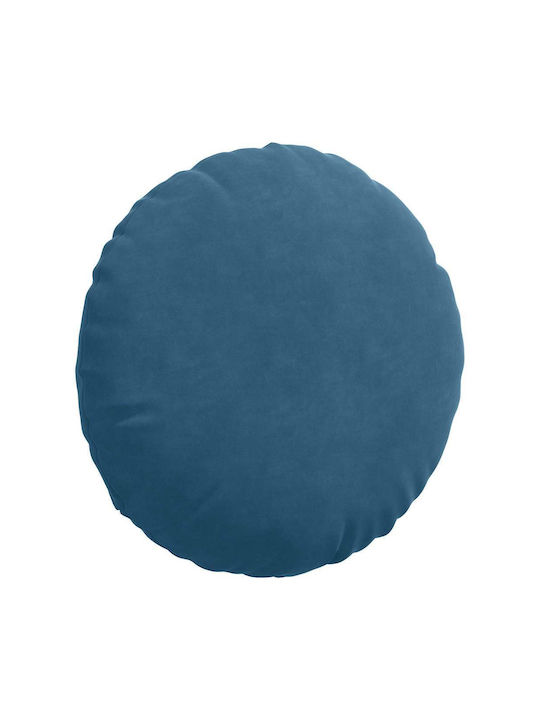 vidaXL Възглавница За Диван От Кадифе Син 40x40см