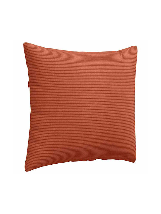 vidaXL Velvet Sofa Cushion Red Orange 50x50cm