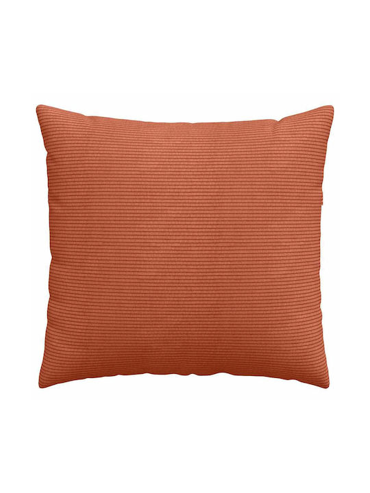 vidaXL Velvet Sofa Cushion Red Orange 50x50cm
