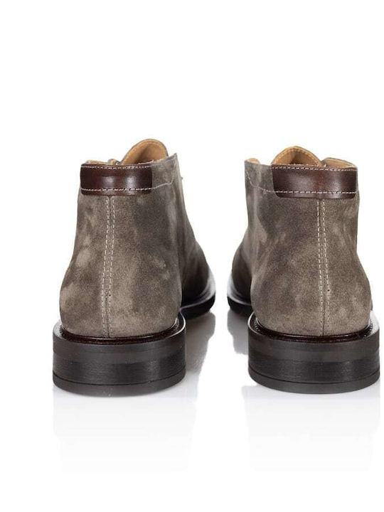 St Fairkon Herrenstiefel Chukka Graues Leder