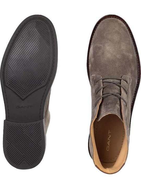 St Fairkon Herrenstiefel Chukka Graues Leder