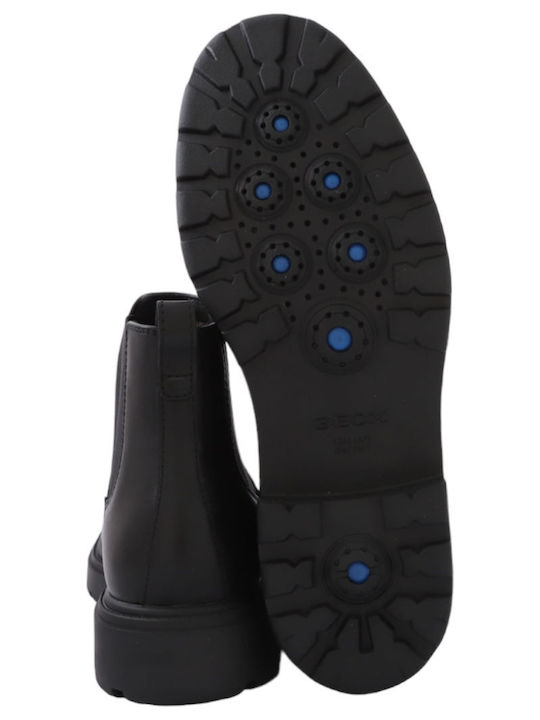 Spherica Leder Chelsea Herrenstiefel Schwarz
