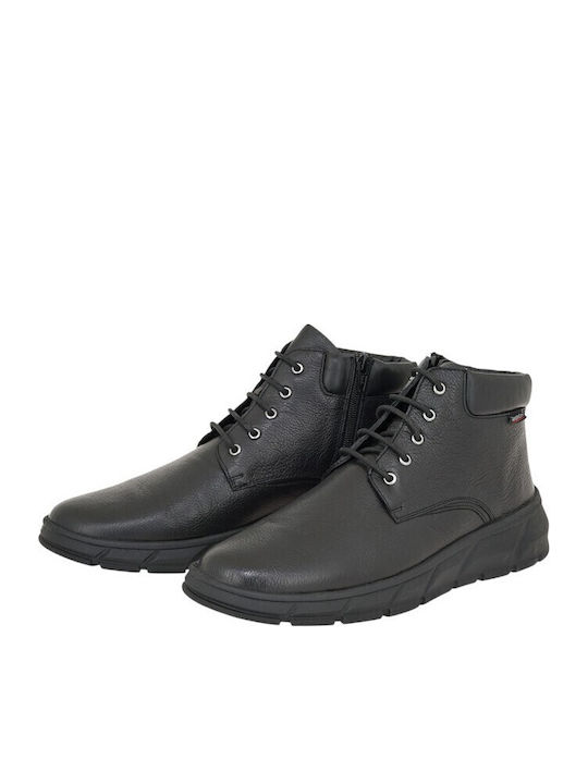 Leather Black Men's Boots