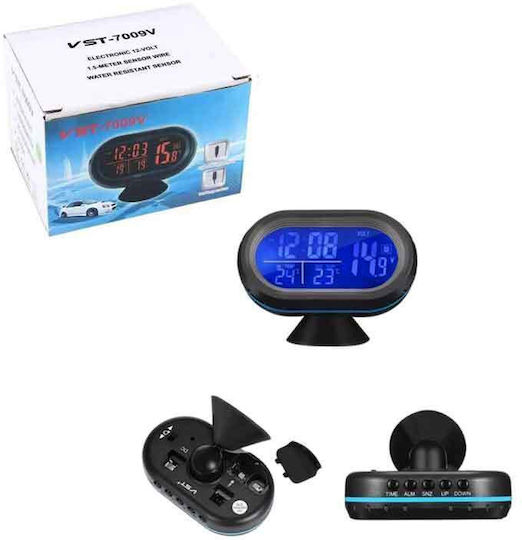 Rchang Car Voltmeter, Thermometer and Clock Digital Instrument