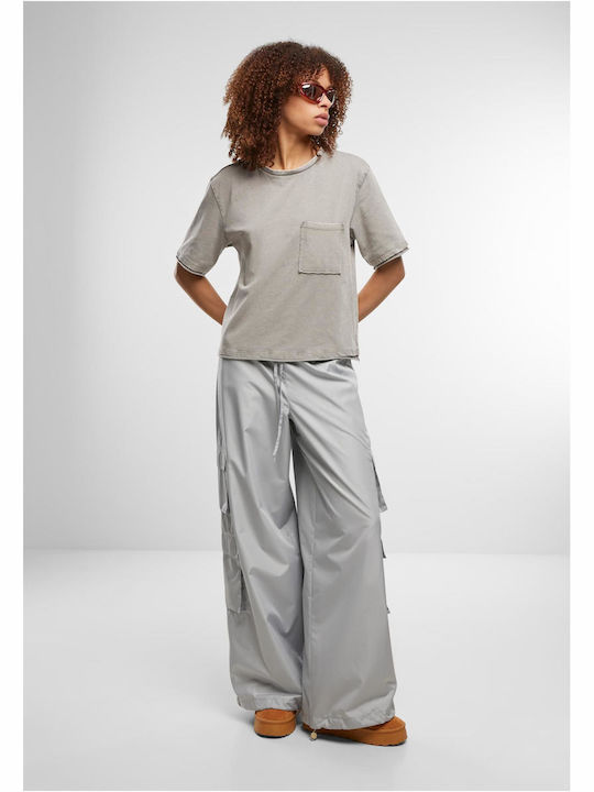 Damen Bluse Baumwolle Steel Grau