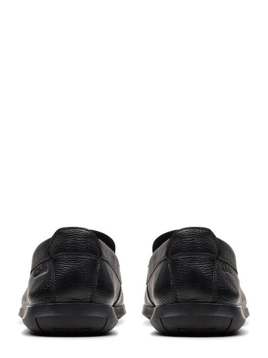Step Men's Leather Moccasins Black