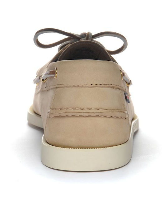 Portland Men's Boat Shoes Beige