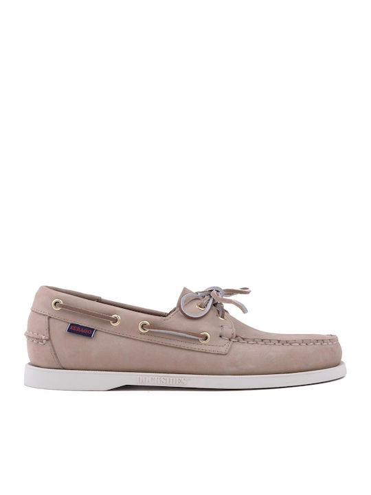 Portland Men's Boat Shoes Beige