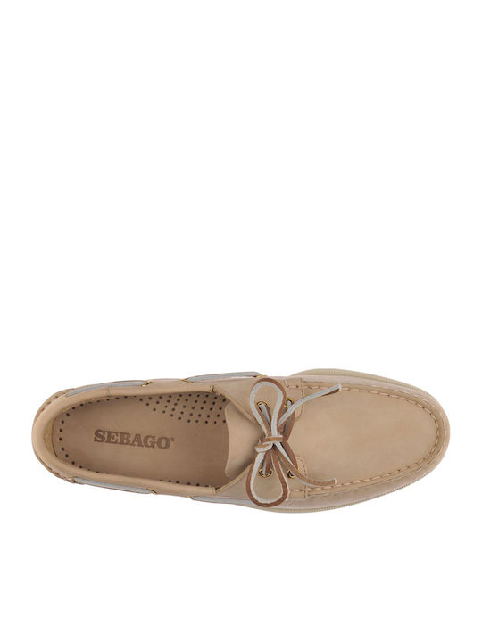 Portland Men's Boat Shoes Beige