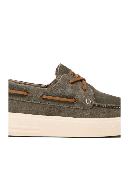 Men's Leather Moccasins Green