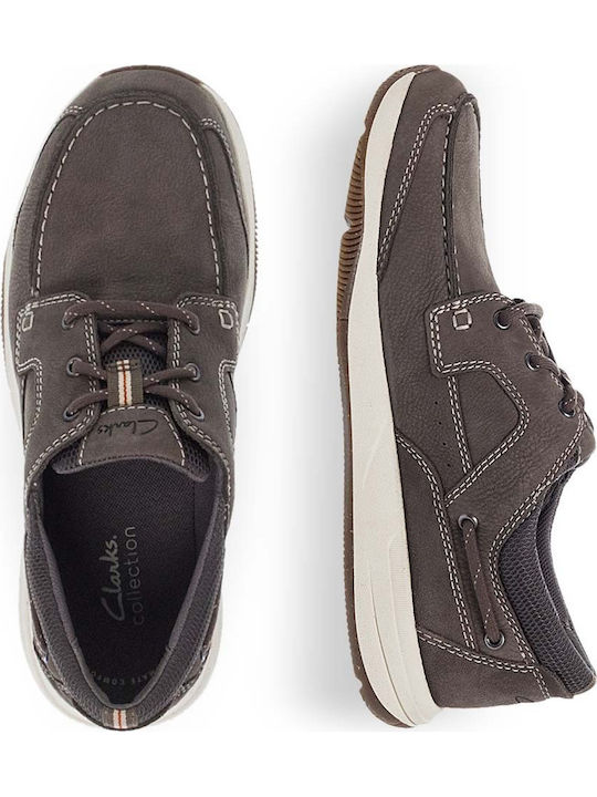 SAILVIEW LACE Men's Leather Boat Shoes Brown