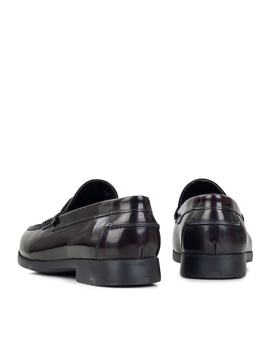 Men's Leather Loafers Burgundy