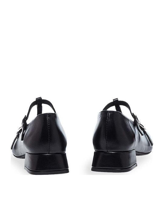 Damen Ballerinas Mary Jane Schwarz
