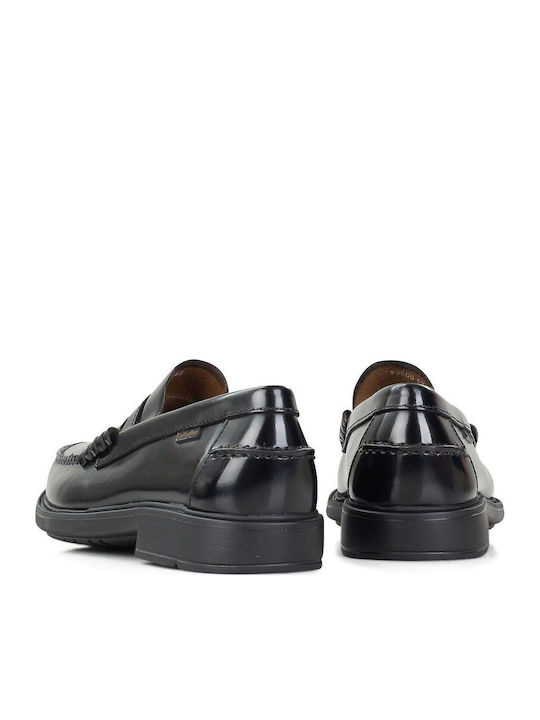 Δερμάτινα Ανδρικά Loafers σε Μαύρο Χρώμα