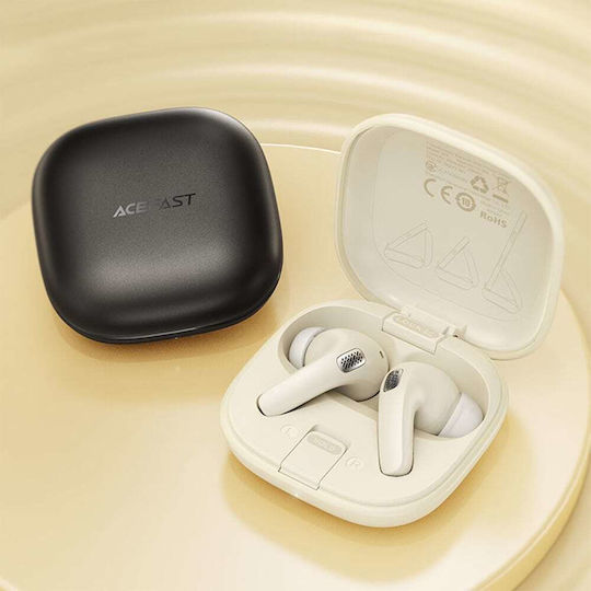 Acefast W4 In-Ear Bluetooth-Freisprecheinrichtung Kopfhörer mit Schweißresistenz und Ladeetui Beige