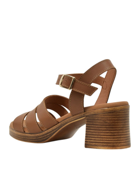 Ragazza Lederriemen Sandalen Tan