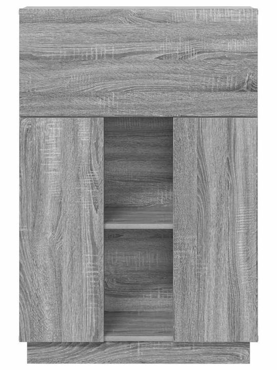 Desk Wooden Sonoma Grey 71.5x31.5x106.5cm