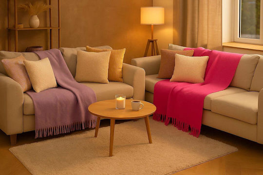 Next Next Armchair Throw Knitted 160x130cm Purple Next Next Armchair Throw Knitted 160x130cm Purple