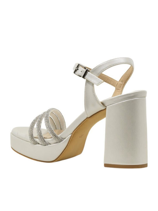 Leather Sandals White