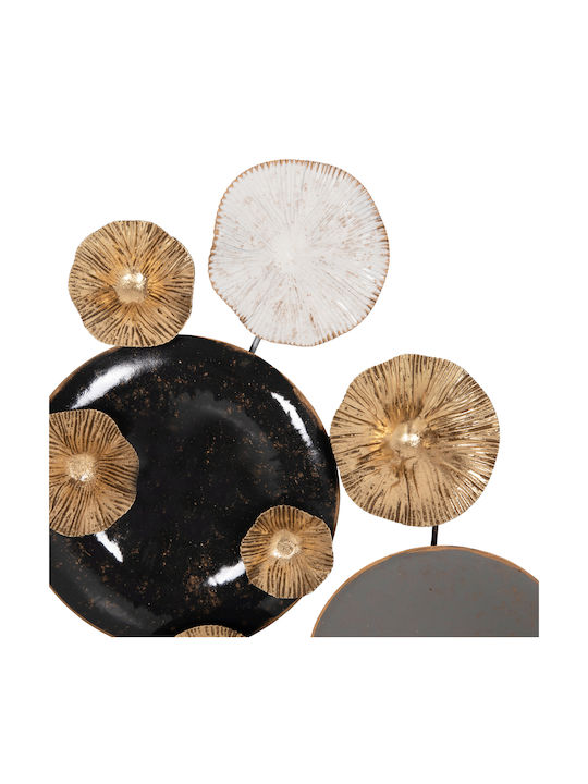 HomeMarkt From Grey Metallic Gold 66x6x38cm