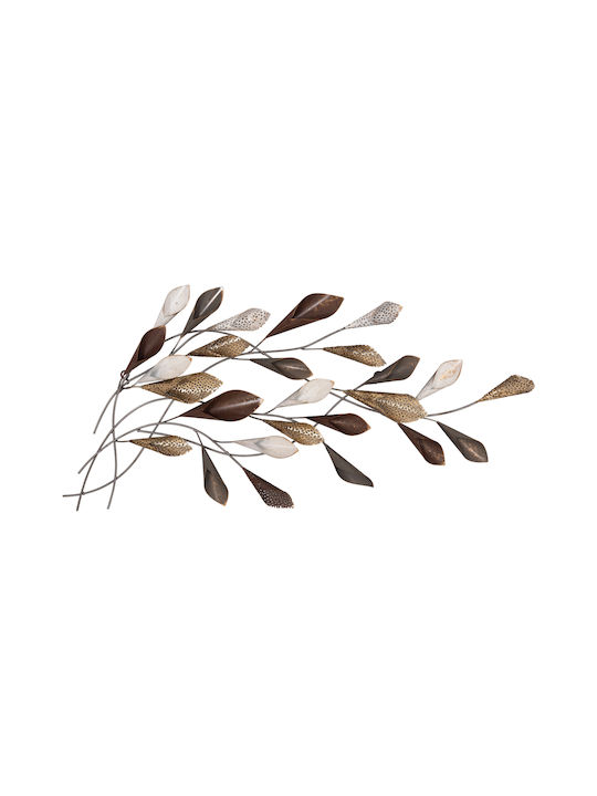 HomeMarkt Wall Decor From Metallic Anthracite Gold 87x5x44cm