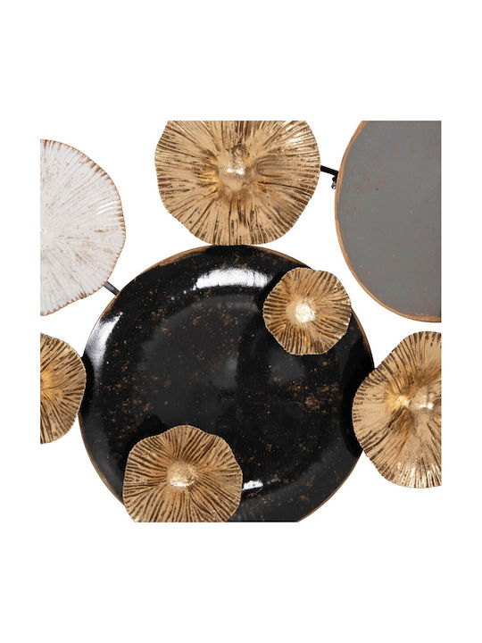 HomeMarkt From Grey Metallic Gold 66x6x38cm