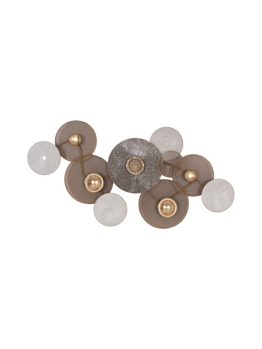 HomeMarkt From Metallic Gold White 91x6x50cm