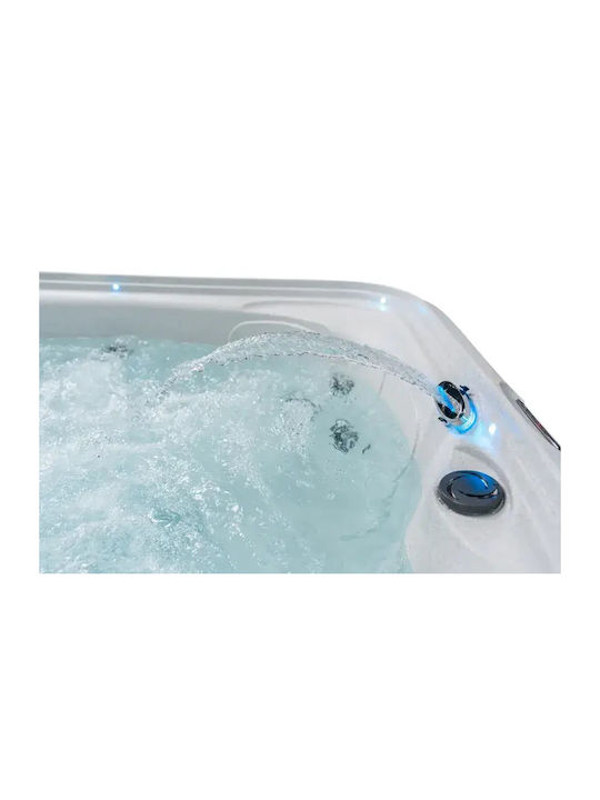 Dream Maker Spa Acrylic Bathtub with Hydromassage 208x208cm