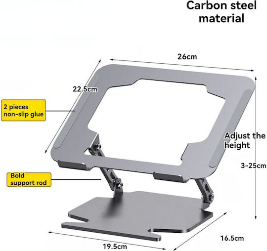 Uncle George Stand für Laptop bis zu 17" Gray (01.05.03-0003)