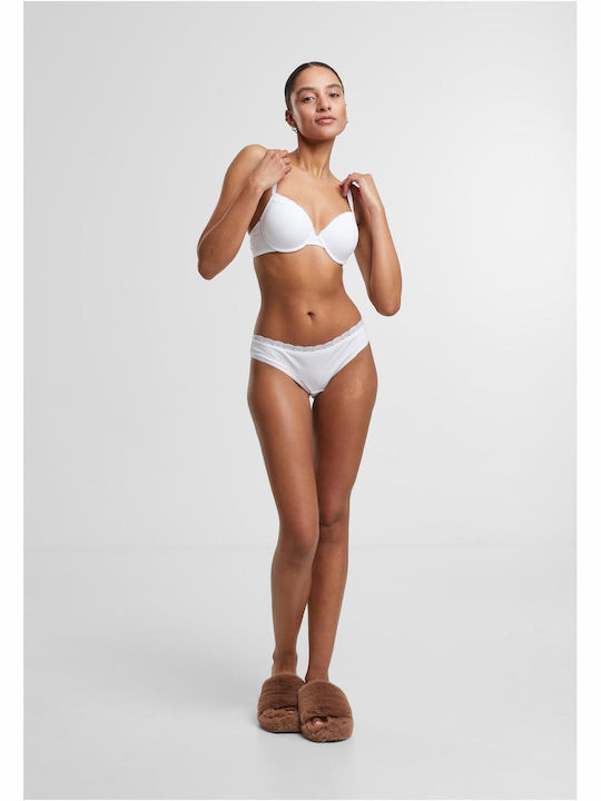 Βαμβακερά Γυναικεία Brazil MultiPack με Δαντέλα White