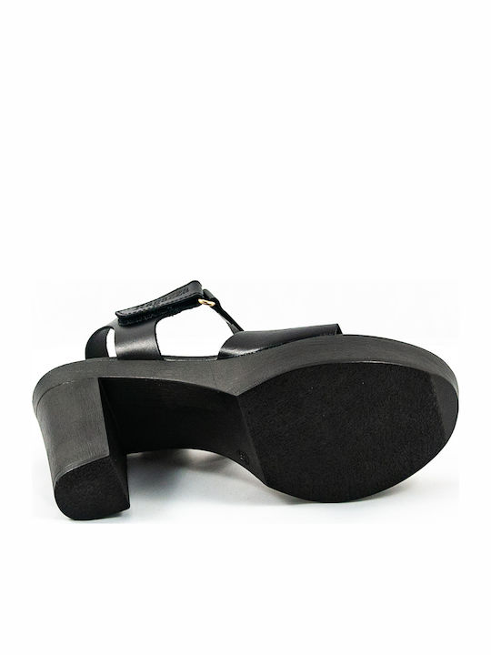 Leder Sandalen Anatomisch Schwarz