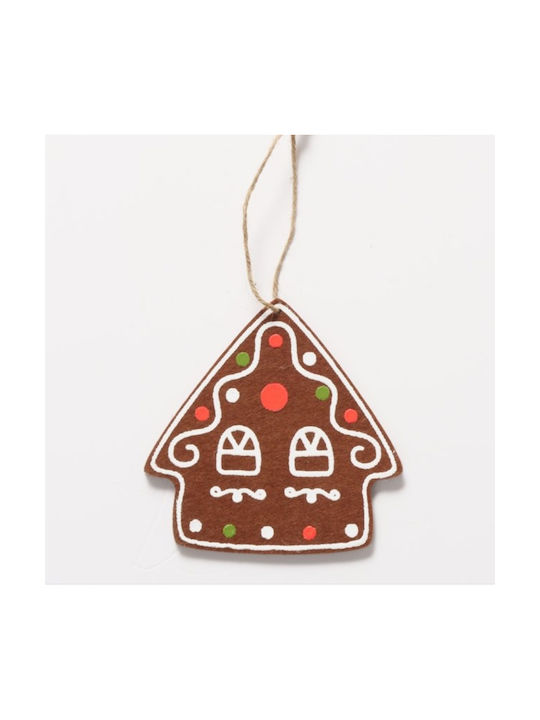 Gingerbread Σετ Μπισκότα Χριστουγεννιάτικα Στολίδια Καφέ 6 Τεμάχια