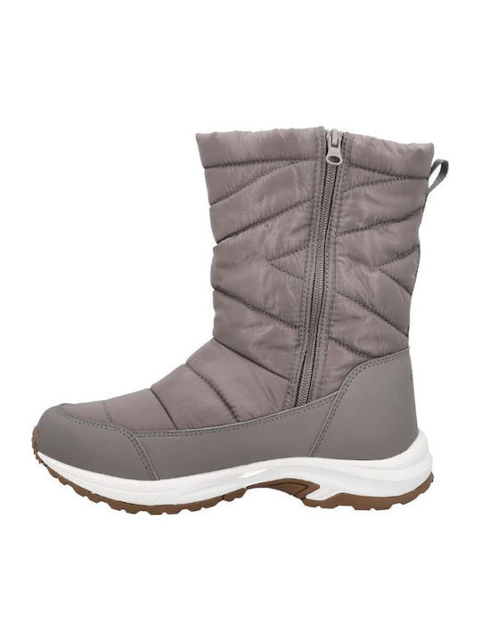 Damenstiefel mit Pelz Gray