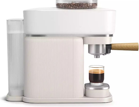 Philips Baristina Automatic Espresso Coffee Machine 1500W Pressure 16bar with Grinder White BAR302/20