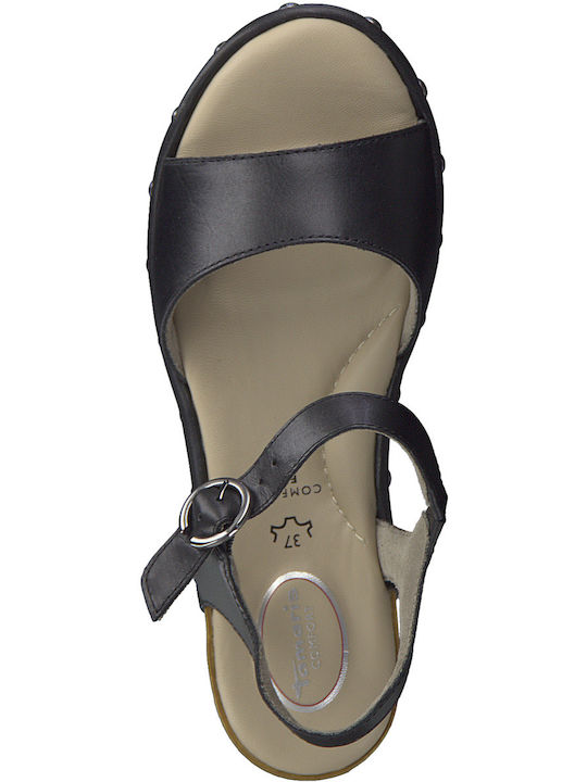 Leder Sandalen Schwarz