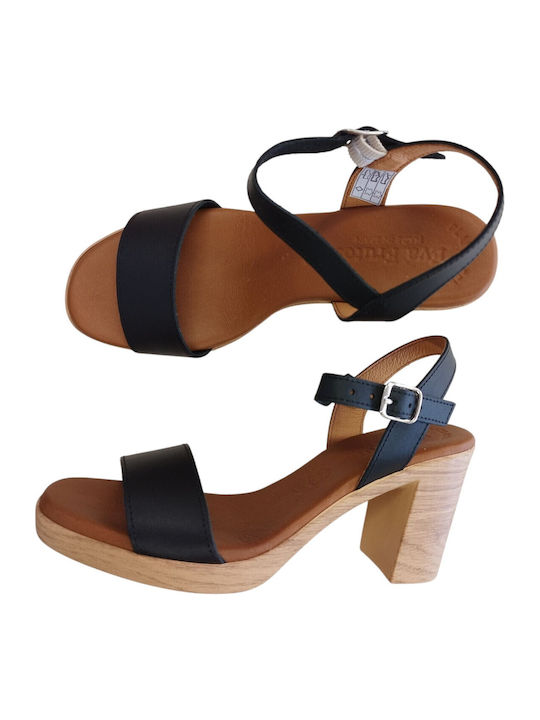 Leder Sandalen Schwarz