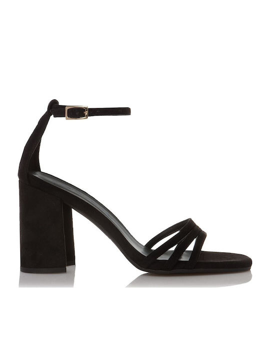 Suede Sandals Black