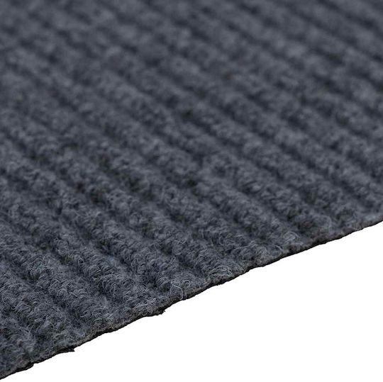 vidaXL Anti-slip Rug Rectangular Leather Gray