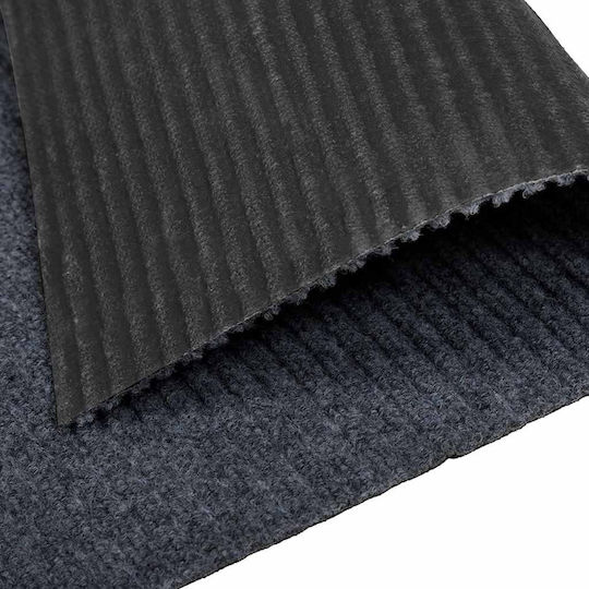 vidaXL Anti-slip Rug Rectangular Leather Gray