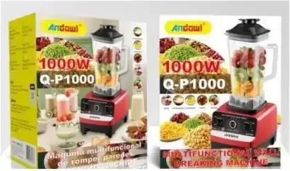 Andowl Μπλέντερ με Πλαστική Κανάτα 2 lt 1000W Μαύρο Q-P1000