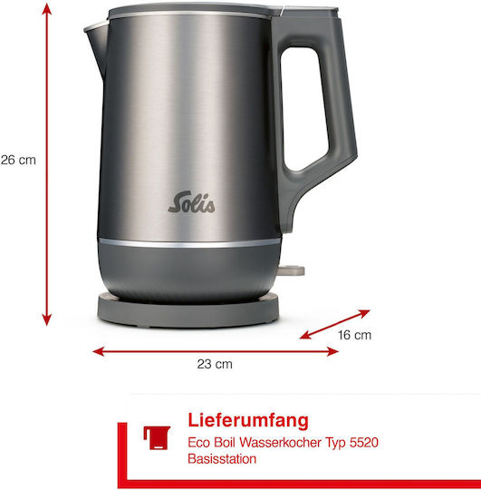 Solis Kettle 1.7lt 1800W Brown