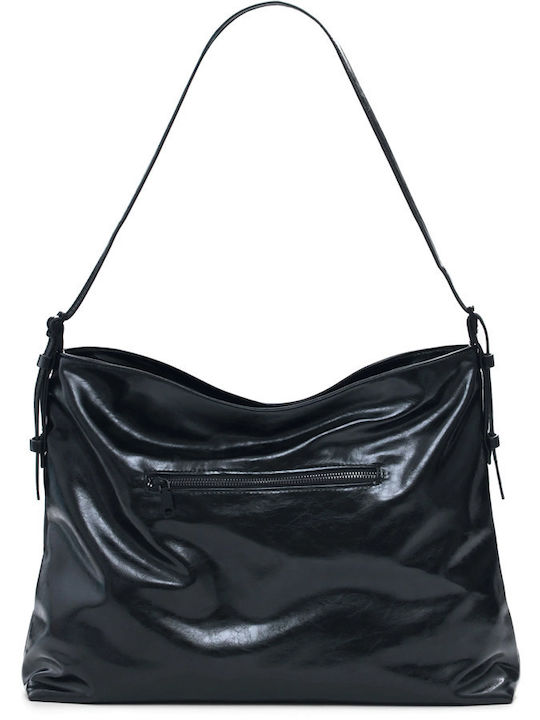 Flowerina Buxton Damen Schultertasche Schwarz