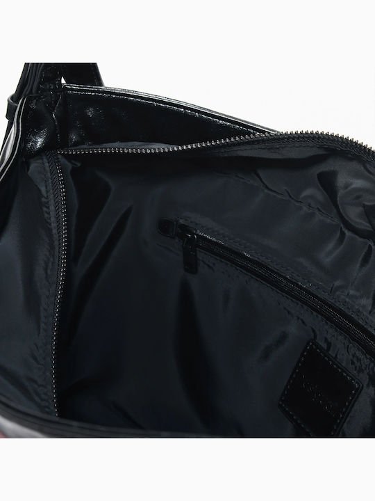 Flowerina Buxton Damen Schultertasche Schwarz