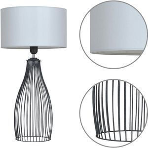 Light Home Dekorative Lampe mit Fassung für E27 Lampe Schwarz