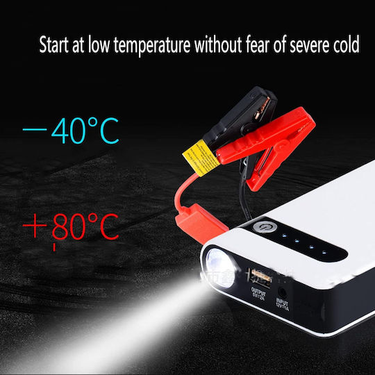 Andowl Portable Car Battery Jump Starter 10000mAh with USB / Φακό 12V