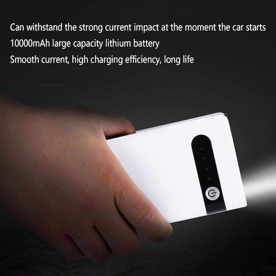 Andowl Portable Car Battery Jump Starter 10000mAh with USB / Φακό 12V